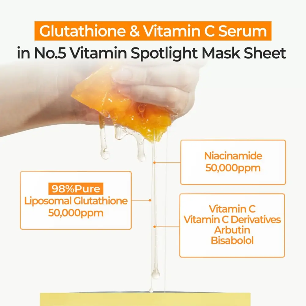 [NUMBUZIN] No.5 Vitamin Spotlight Sheet Mask - SFOILER