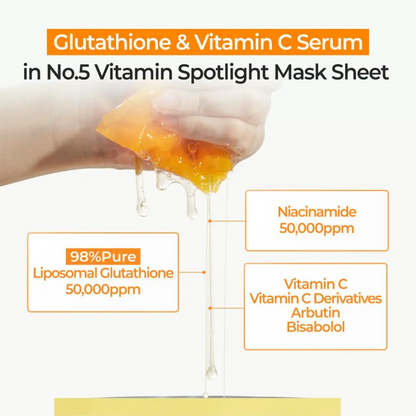 [NUMBUZIN] No.5 Vitamin Spotlight Sheet Mask - SFOILER