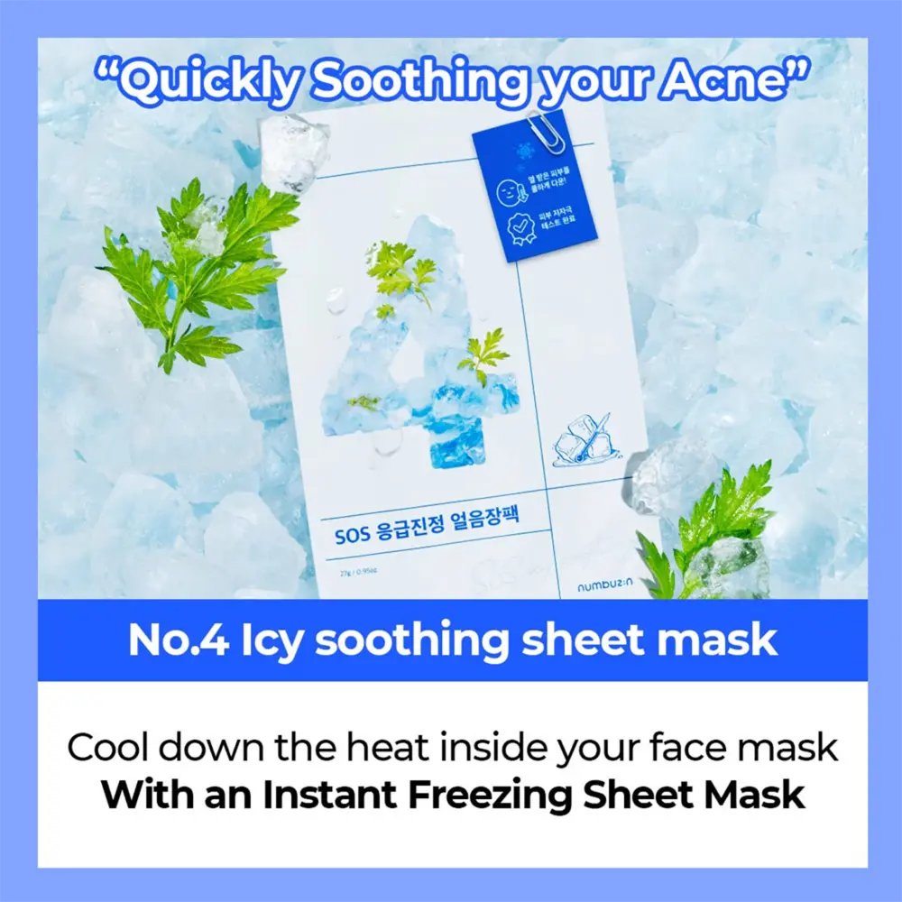 [NUMBUZIN] No.4 SOS Icy Soothing Sheet Mask - SFOILER