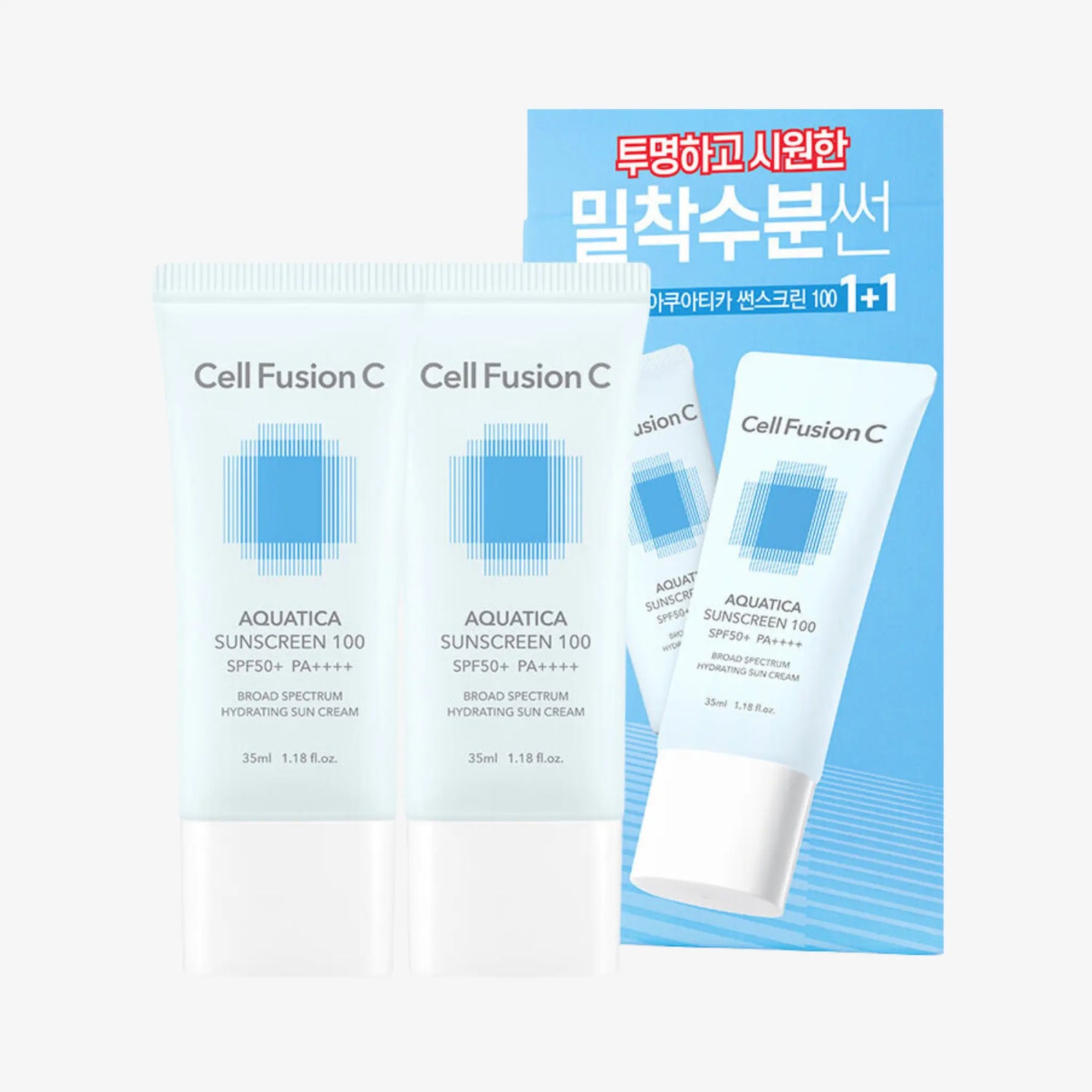 [CELL FUSION C] Aquatica Sunscreen SPF50+ PA++++ Twin Pack - 35ml x 2 - SFOILER