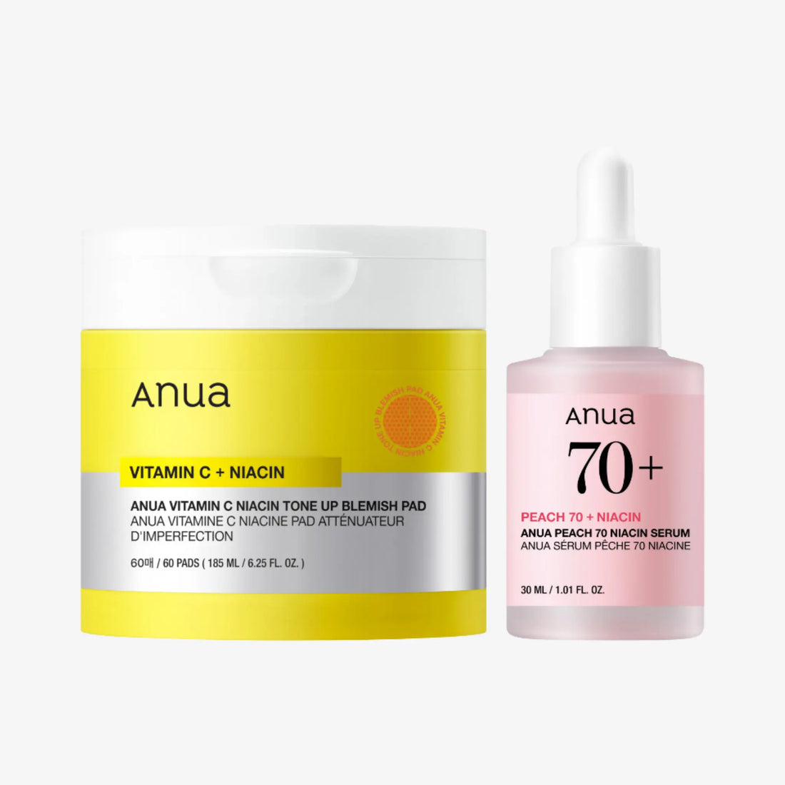 [ANUA] Double Tone-Up Brightening Set