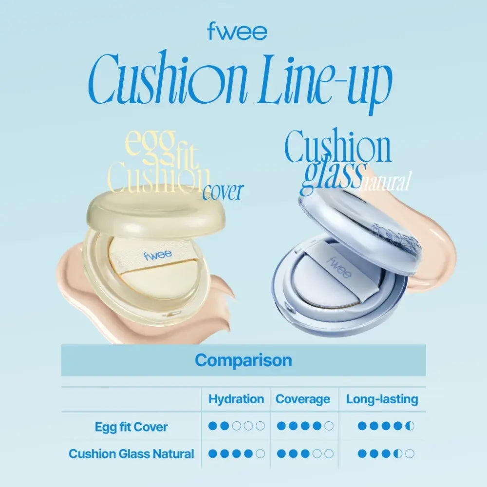 [FWEE] Cushion Glass Natural – 5 colors / 13g - SFOILER