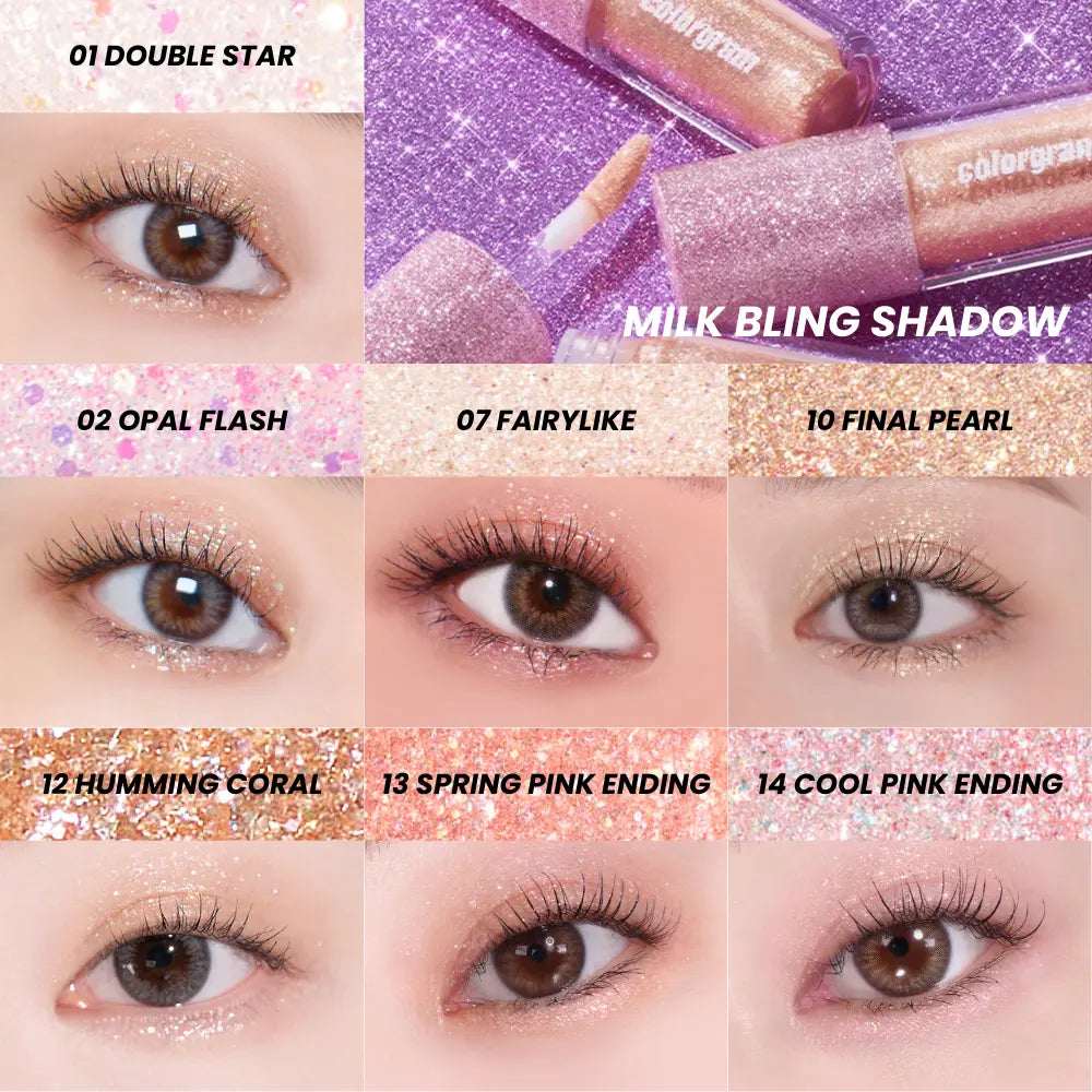 [COLORGRAM] Milk Bling Shadow - 7 colors / 3.2g - SFOILER