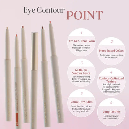 [HEART PERCENT] Dote On Mood Contour Eyeliner Slim – 9 colors / 0.1g - SFOILER