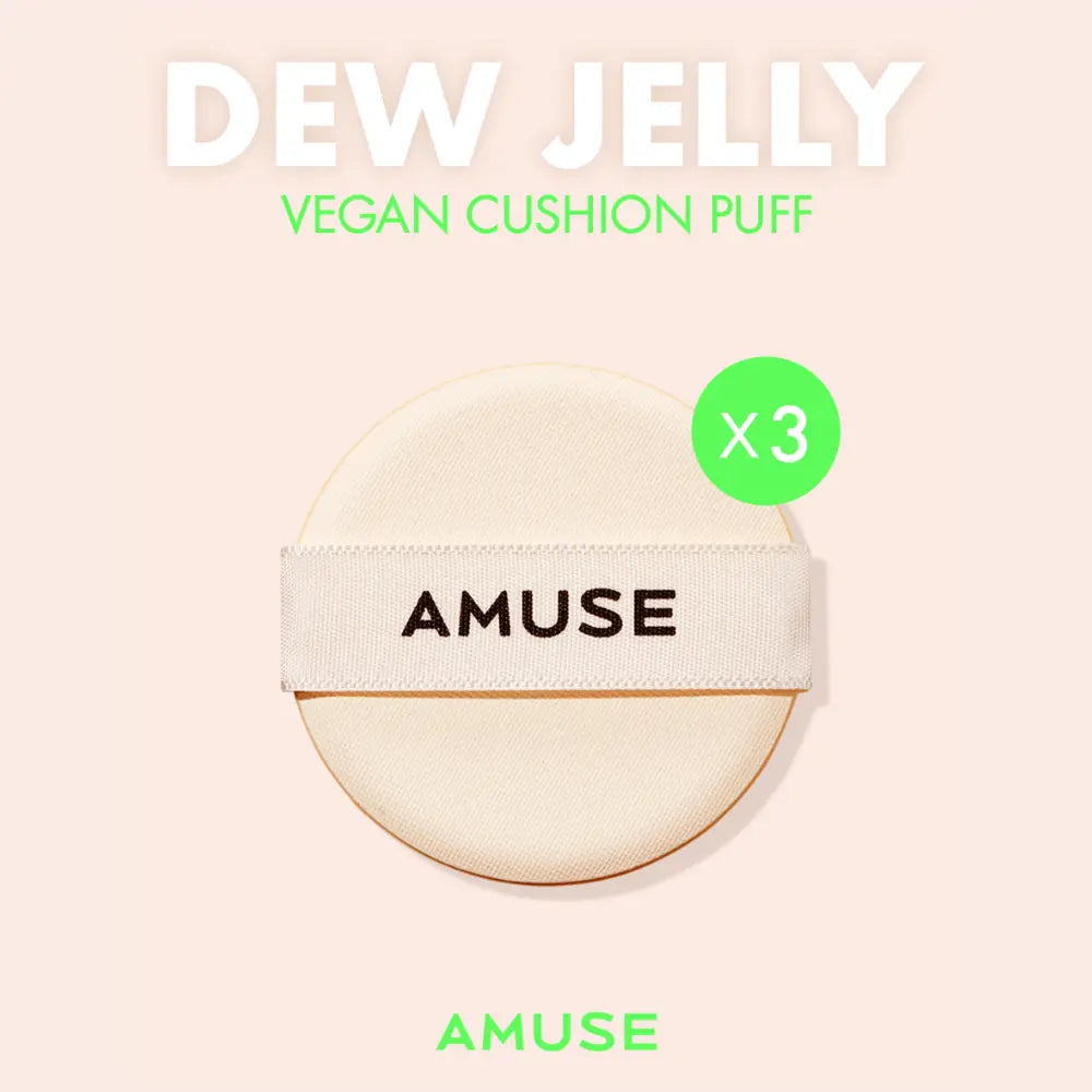 [AMUSE] Dew Jelly Vegan Cushion Puff – 3P / 5P - SFOILER