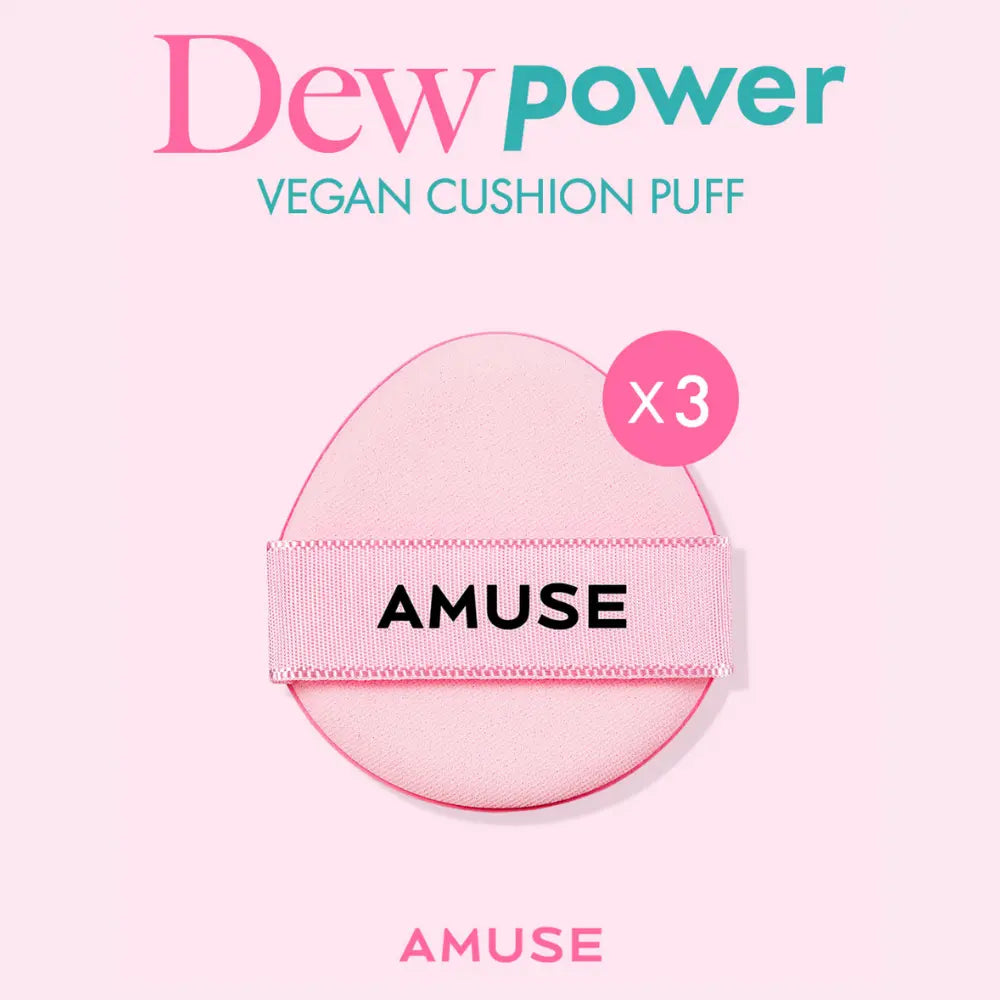 [AMUSE] Dew Powder Vegan Cushion Puff – 3P - SFOILER