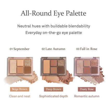 [HINCE] All-Round Eye Palette – 5 colors / 6.4g - SFOILER