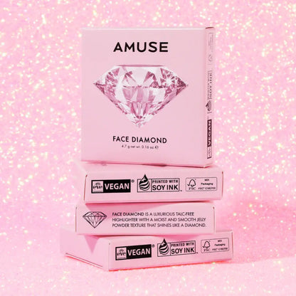 [AMUSE] Face Diamond Highlighter Pink Diamond – 4.7g - SFOILER