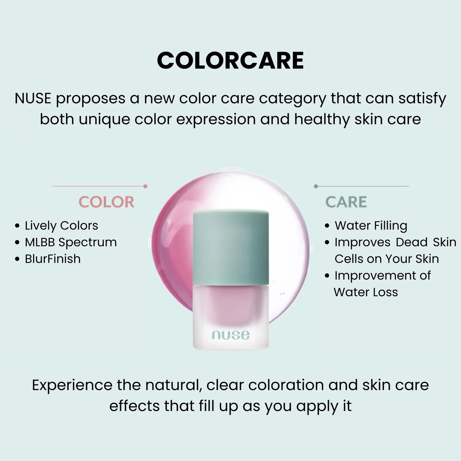 [NUSE] Mousse Care Cheek – 5 colors / 16ml - SFOILER