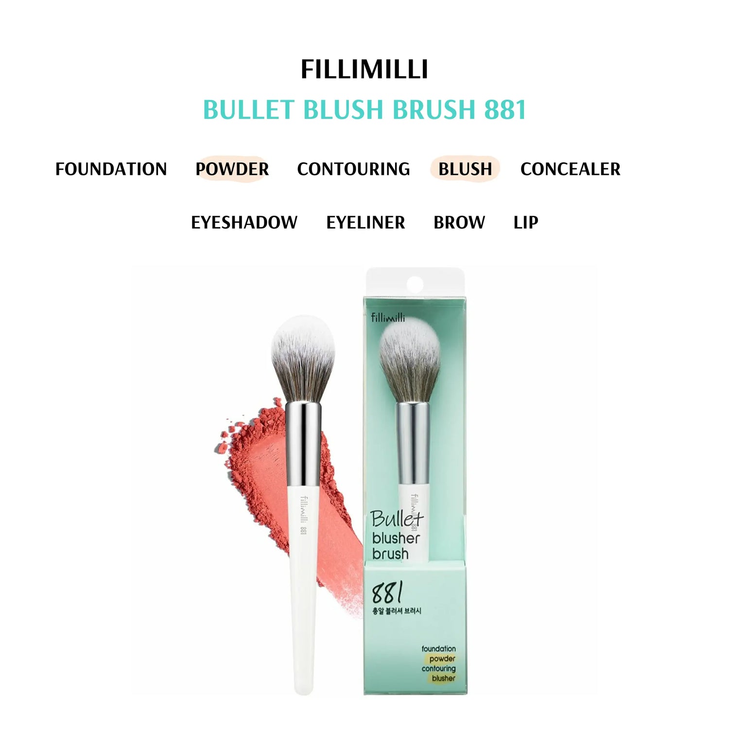 [FILLIMILLI] Fillimilli Bullet Blush Brush 881 - SFOILER