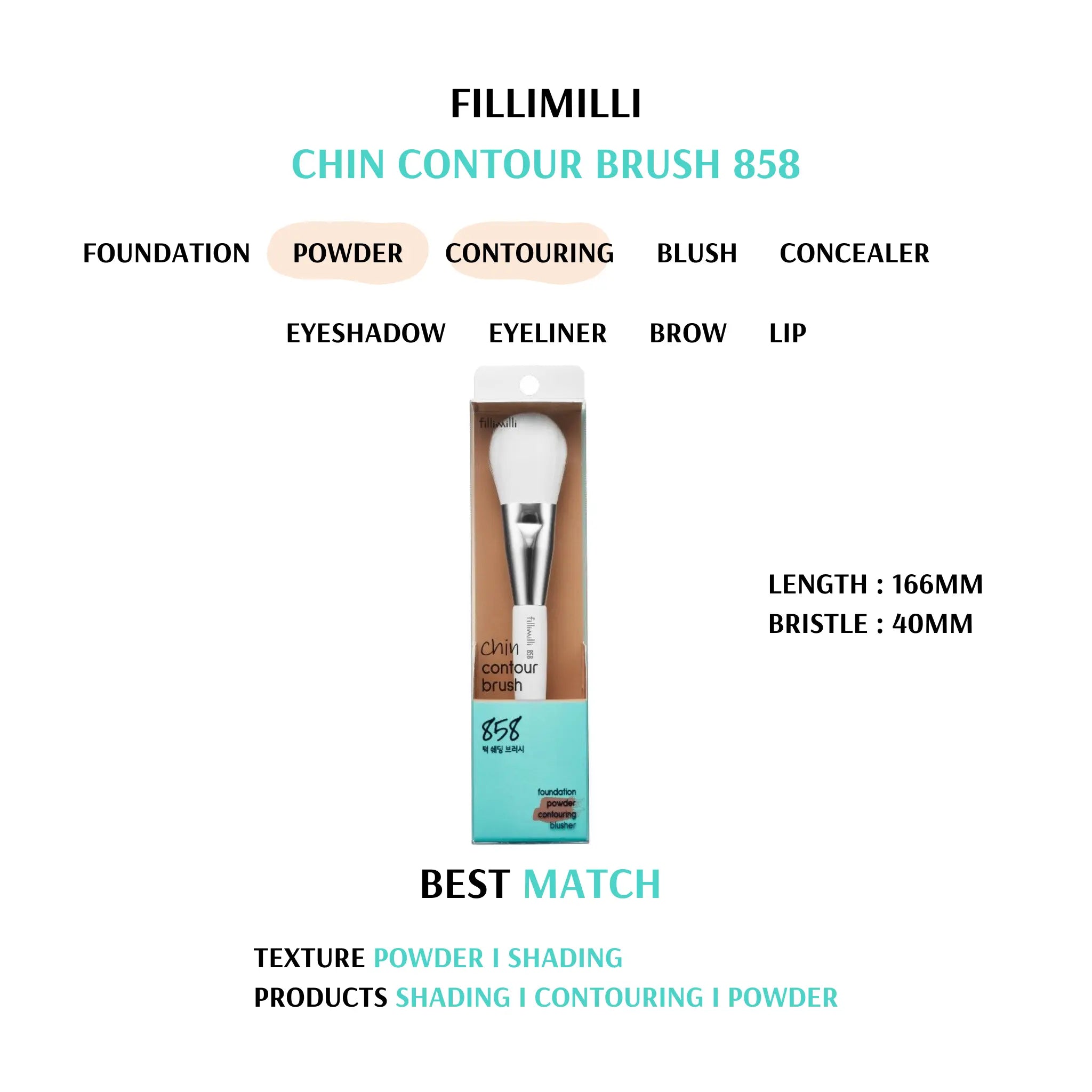 [FILLIMILLI] Fillimilli Chin Contour Brush 858 - SFOILER