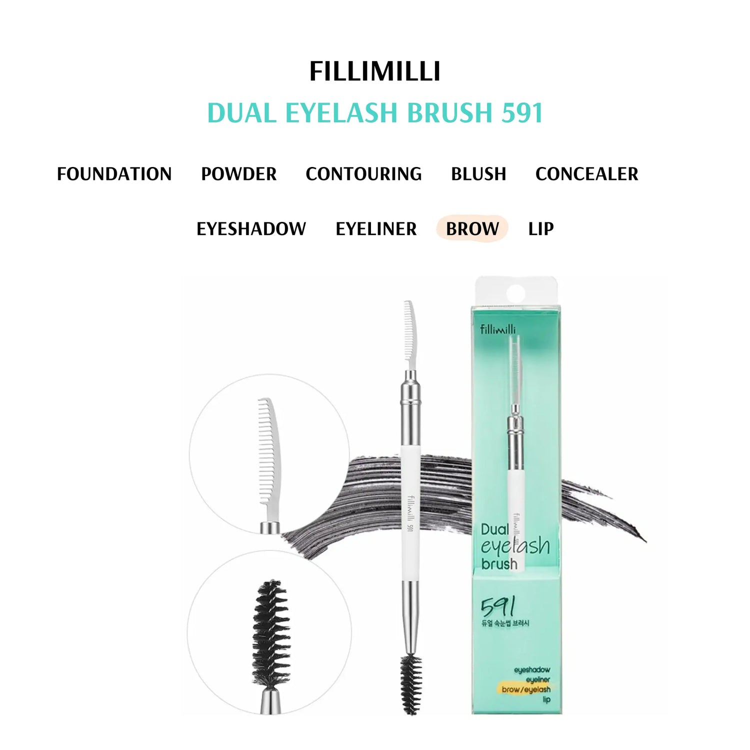 [FILLIMILLI] Fillimilli Dual Eyelash Brush 591 - SFOILER