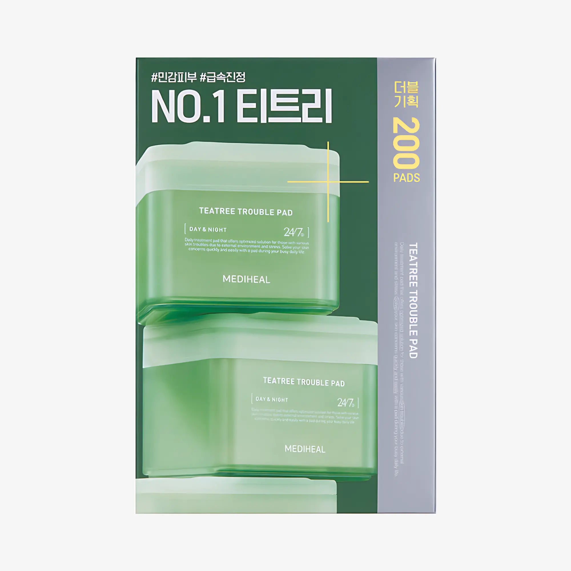 [MEDIHEAL] Tea Tree Trouble Pad Refill Set - 100 PADS / 170ml - SFOILER