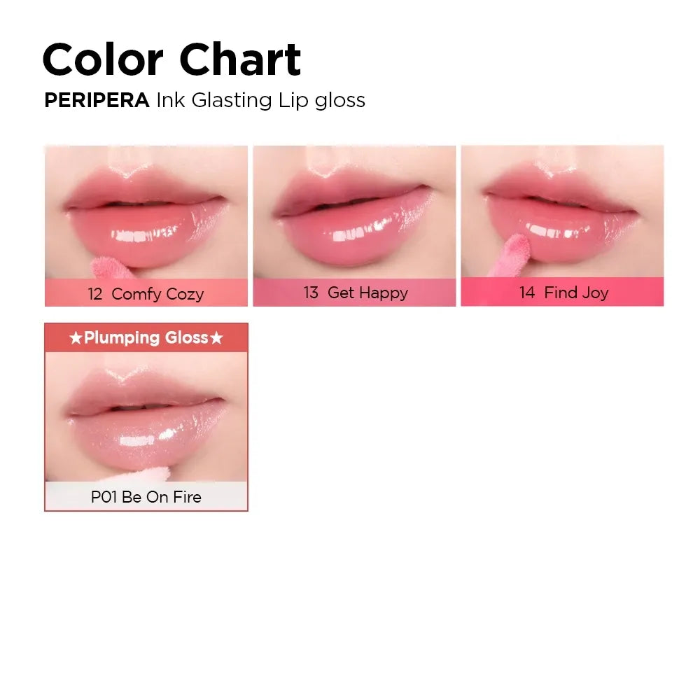 [PERIPERA] Ink Glasting Lip Gloss  13 colors / 4.5ml - SFOILER