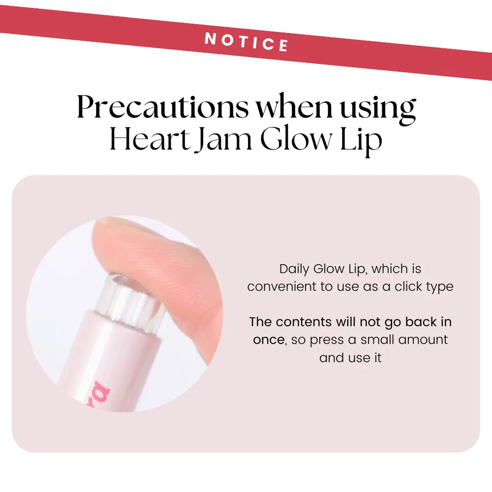 [PERIPERA] Heart Jam Glow Lip  9 colors - SFOILER